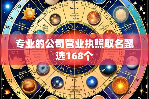 专业的公司营业执照取名甄选168个