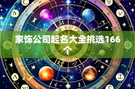 家饰公司起名大全挑选166个