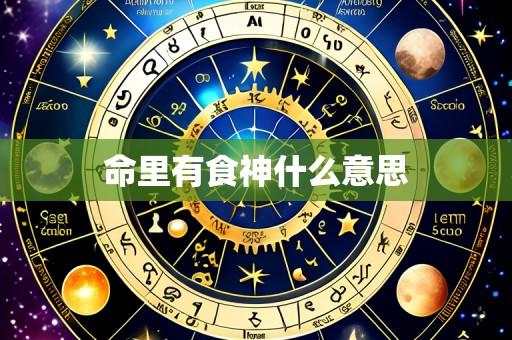 命里有食神什么意思