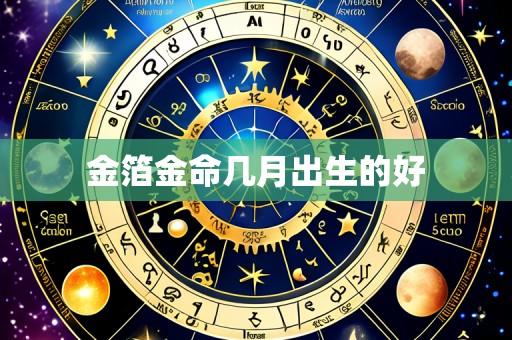 金箔金命几月出生的好