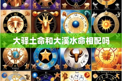 大驿土命和大溪水命相配吗