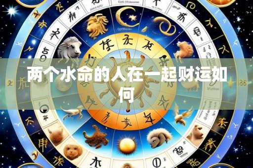 两个水命的人在一起财运如何