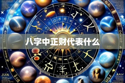 八字中正财代表什么