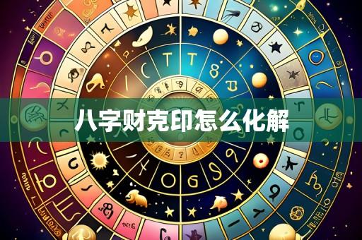 八字财克印怎么化解
