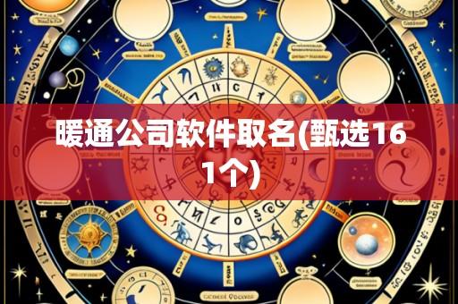 暖通公司软件取名(甄选161个)