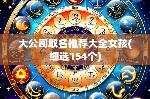 大公司取名推荐大全女孩(细选154个)