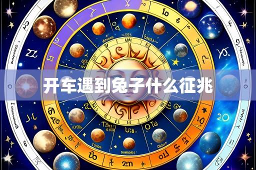 开车遇到兔子什么征兆