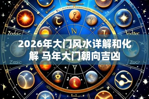 2026年大门风水详解和化解 马年大门朝向吉凶