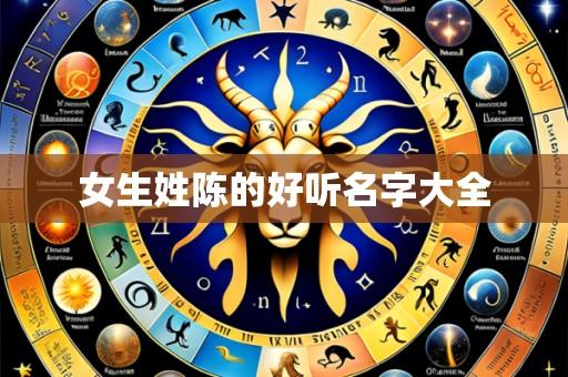 女生姓陈的好听名字大全