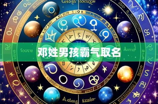 邓姓男孩霸气取名