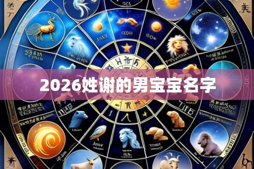 2026姓谢的男宝宝名字