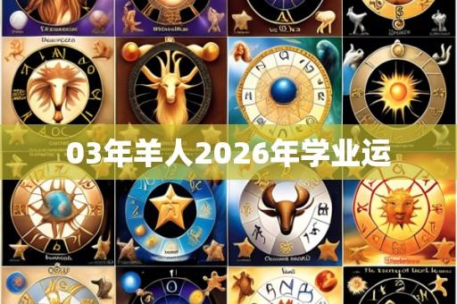 03年羊人2026年学业运