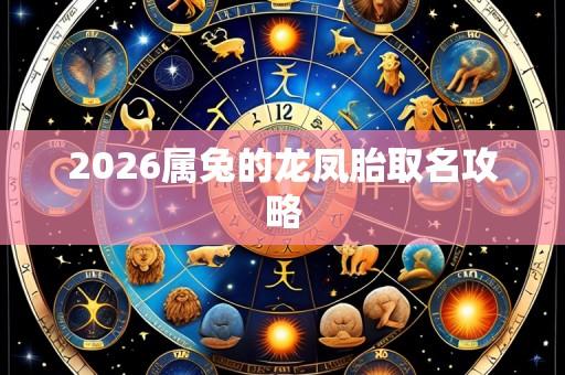 2026属兔的龙凤胎取名攻略