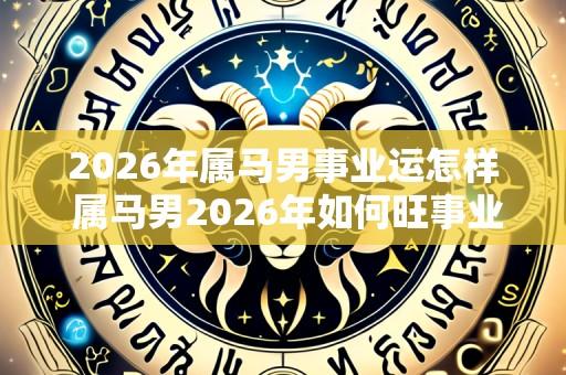 2026年属马男事业运怎样 属马男2026年如何旺事业