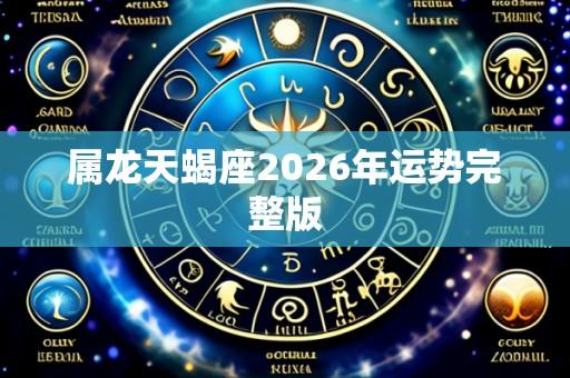 属龙天蝎座2026年运势完整版