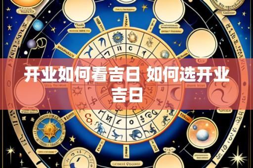 开业如何看吉日 如何选开业吉日
