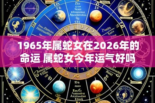 1965年属蛇女在2026年的命运 属蛇女今年运气好吗
