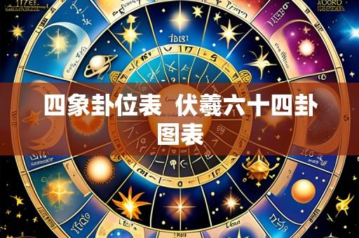 四象卦位表  伏羲六十四卦图表