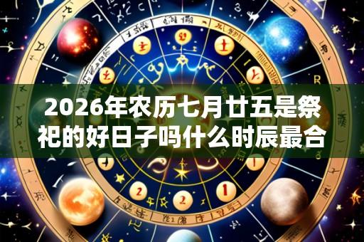 2026年农历七月廿五是祭祀的好日子吗什么时辰最合适