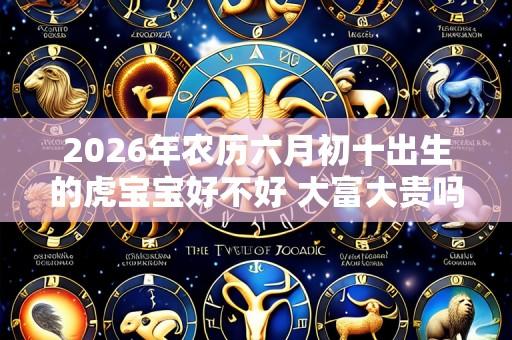 2026年农历六月初十出生的虎宝宝好不好 大富大贵吗