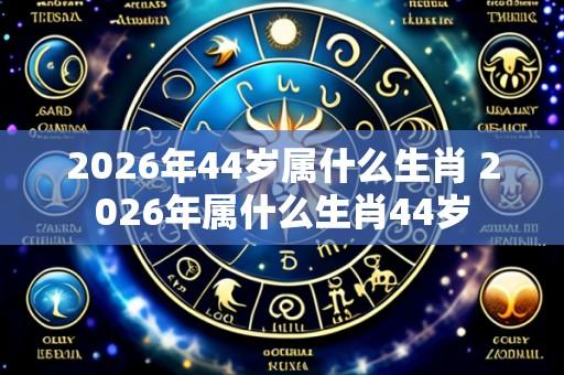 2026年44岁属什么生肖 2026年属什么生肖44岁