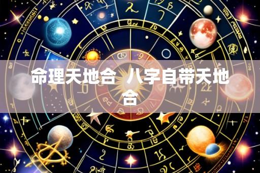 命理天地合  八字自带天地合