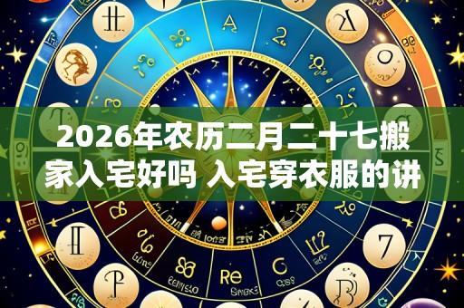 2026年农历二月二十七搬家入宅好吗 入宅穿衣服的讲究