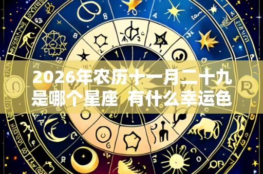 2026年农历十一月二十九是哪个星座  有什么幸运色