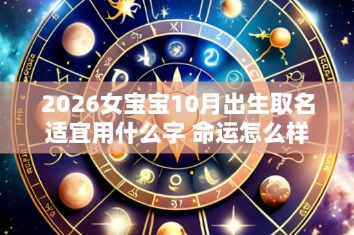 2026女宝宝10月出生取名适宜用什么字 命运怎么样
