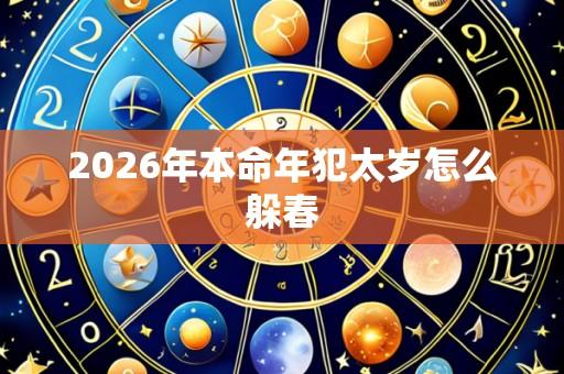 2026年本命年犯太岁怎么躲春