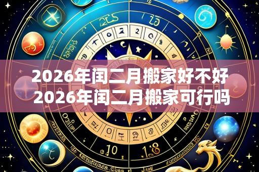 2026年闰二月搬家好不好 2026年闰二月搬家可行吗