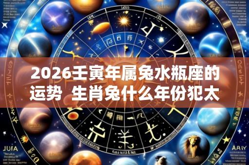 2026壬寅年属兔水瓶座的运势  生肖兔什么年份犯太岁