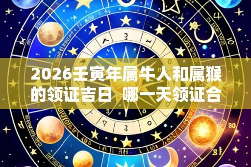 2026壬寅年属牛人和属猴的领证吉日  哪一天领证合适