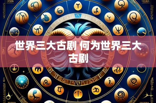 世界三大古剧 何为世界三大古剧