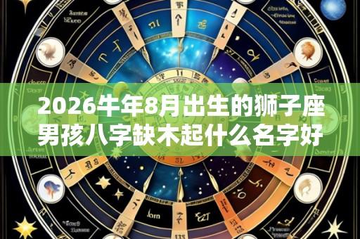 2026牛年8月出生的狮子座男孩八字缺木起什么名字好