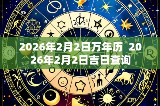 2026年2月2日万年历  2026年2月2日吉日查询