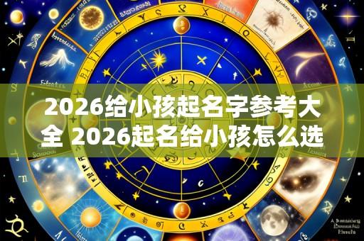 2026给小孩起名字参考大全 2026起名给小孩怎么选