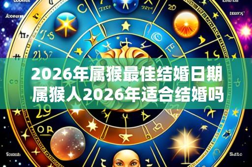 2026年属猴最佳结婚日期 属猴人2026年适合结婚吗