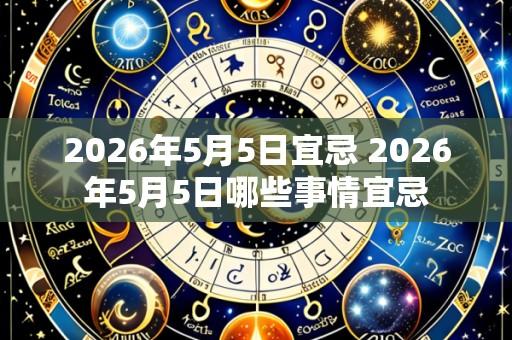 2026年5月5日宜忌 2026年5月5日哪些事情宜忌