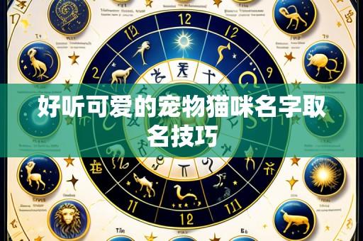 好听可爱的宠物猫咪名字取名技巧