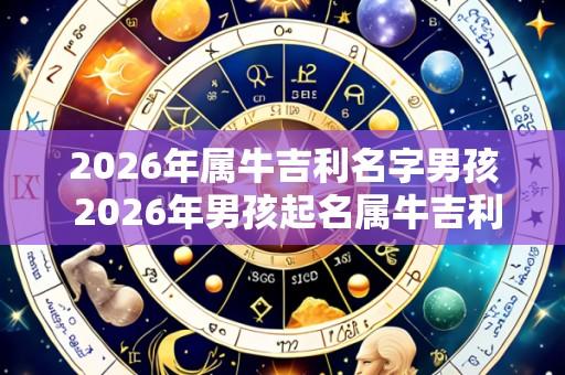 2026年属牛吉利名字男孩 2026年男孩起名属牛吉利