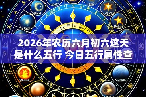 2026年农历六月初六这天是什么五行 今日五行属性查询