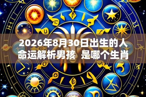 2026年8月30日出生的人命运解析男孩  是哪个生肖