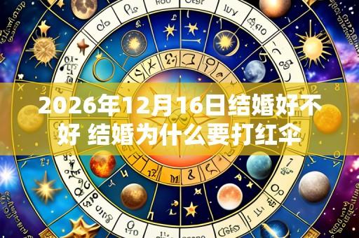 2026年12月16日结婚好不好 结婚为什么要打红伞