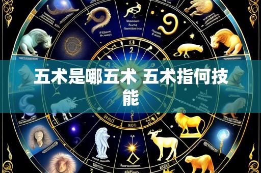 五术是哪五术 五术指何技能