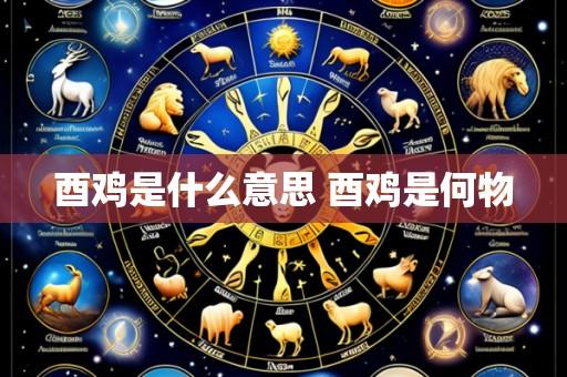 酉鸡是什么意思 酉鸡是何物