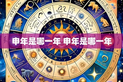 申年是哪一年 申年是哪一年