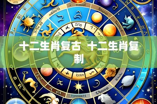 十二生肖复古  十二生肖复制