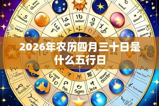 2026年农历四月三十日是什么五行日