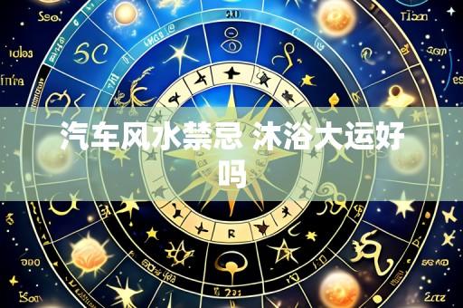 汽车风水禁忌 沐浴大运好吗